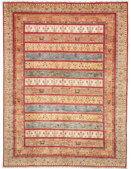 Rug Rubin Pakistan 303x410 Earth Red Beige