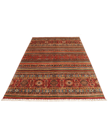 Rug Samarkand Pakistan 175x251 Rust Blue Ocher