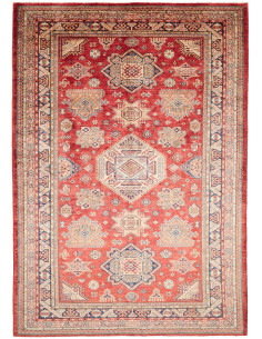 Tappeto Kazak Fine Pakistan 187x265 Rosso Terra