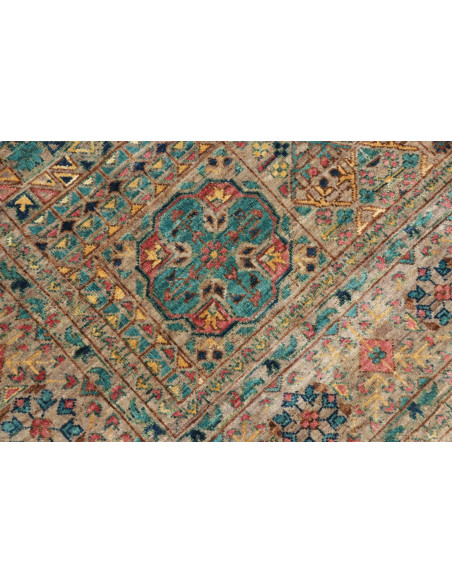 Tappeto Mamlouk Pakistan 150x199 Beige Blu Ross