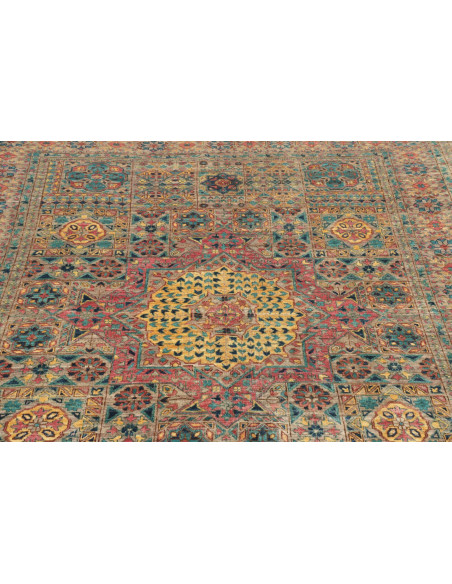 Tappeto Mamlouk Pakistan 150x199 Beige Blu Ross