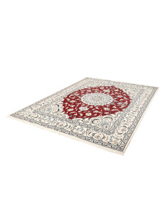 Tappeto Nain Kashmar Persia bianco grigio 200x250 2