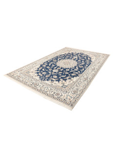 Tappeto Nain Kashmar Persia blu 203x294 2