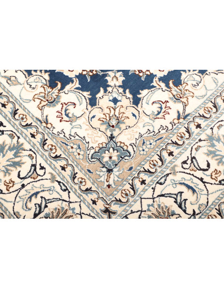 Tappeto Nain Kashmar Persia blu 203x294