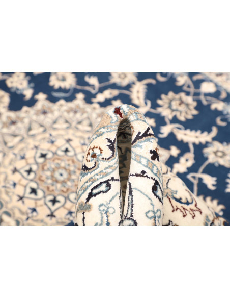 Tappeto Nain Kashmar Persia blu 203x294