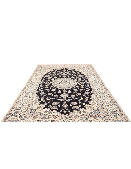 Rug Nain Kashmar Persia grey 196x303