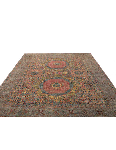 Tappeto Mamlouk Pakistan 252x301 Grigio Verde T