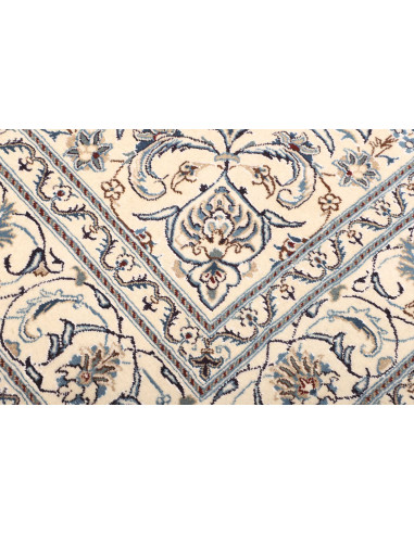 Rug Nain Kashmar Persia white grey 205x294