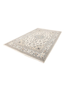 Tappeto Nain Kashmar Persia bianco grigio 205x305 2
