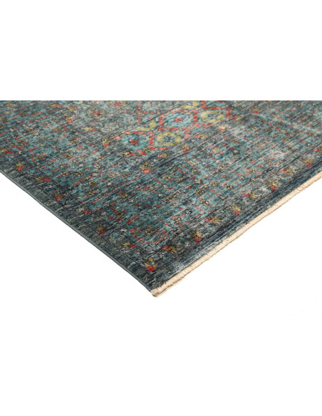 Rug Mamlouk Pakistan 170x235 Teal Blue Aqua Gre