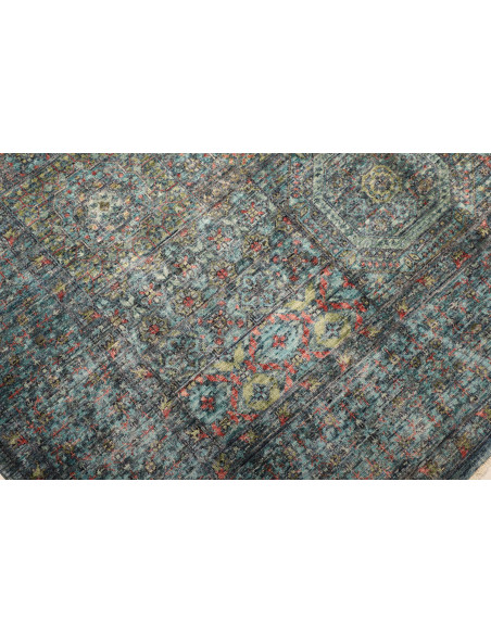 Rug Mamlouk Pakistan 170x235 Teal Blue Aqua Gre
