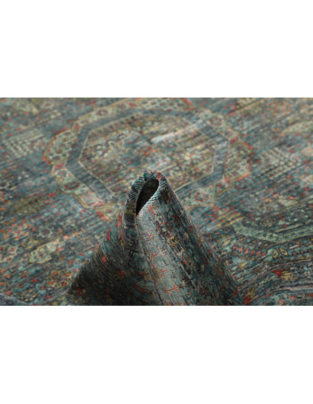 Rug Mamlouk Pakistan 170x235 Teal Blue Aqua Gre