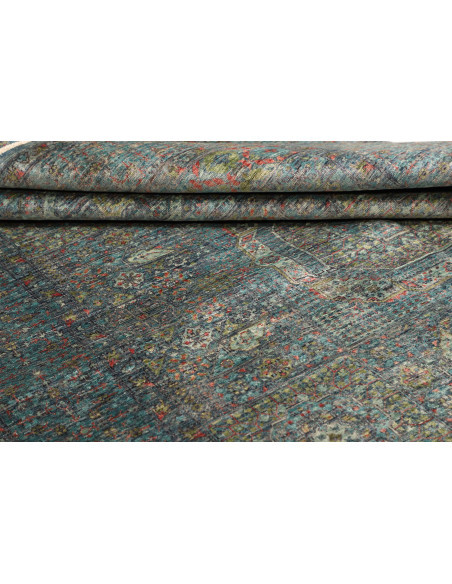 Rug Mamlouk Pakistan 170x235 Teal Blue Aqua Gre
