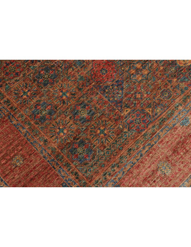 Rug Mamlouk Pakistan 205x297 Terracotta Red Blu