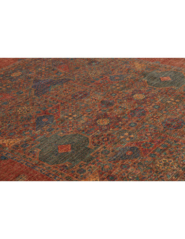Rug Mamlouk Pakistan 205x297 Terracotta Red Blu