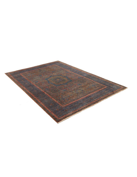 Rug Mamlouk Pakistan 145x207 Blue Brown Rust Te