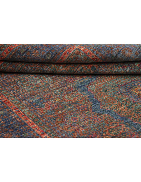 Rug Mamlouk Pakistan 145x207 Blue Brown Rust Te