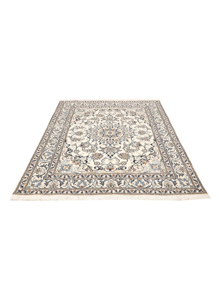 Rug Nain Kashmar Persia white grey 152x198