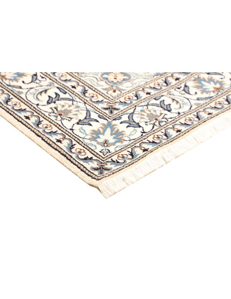 Rug Nain Kashmar Persia white grey 152x198