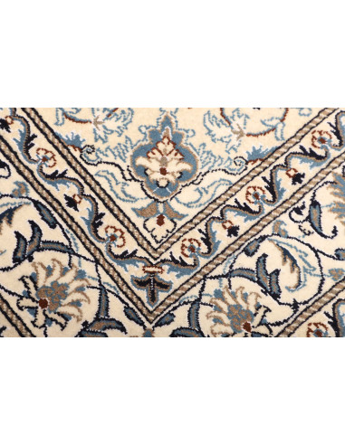 Tappeto Nain Kashmar Persia bianco grigio 152x198