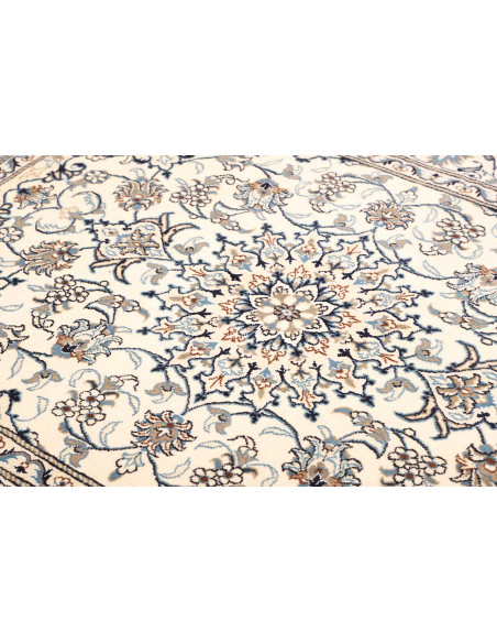 Rug Nain Kashmar Persia white grey 152x198