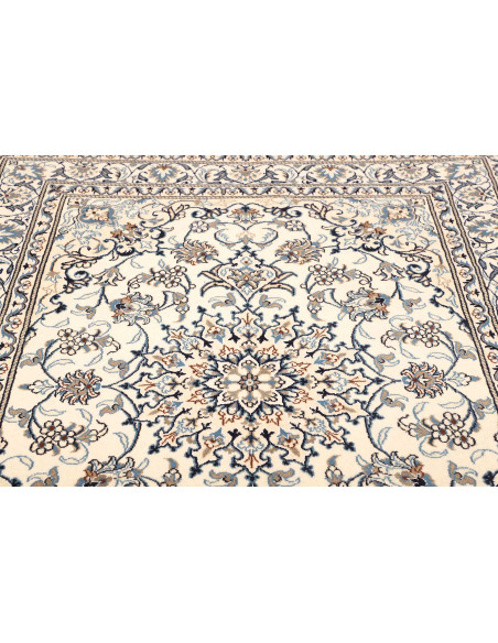 Rug Nain Kashmar Persia white grey 152x198