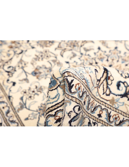 Rug Nain Kashmar Persia white grey 152x198