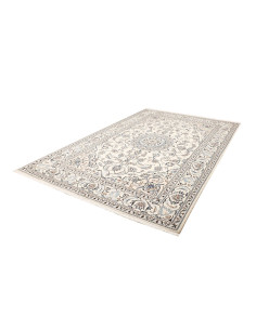 Tappeto Nain Kashmar Persia bianco azzurro 200x300 2