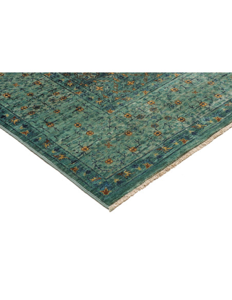 Tappeto Mamlouk Pakistan 169x233 Verde Acqua Or
