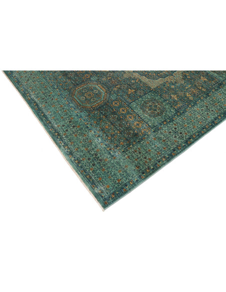 Tappeto Mamlouk Pakistan 169x233 Verde Acqua Or