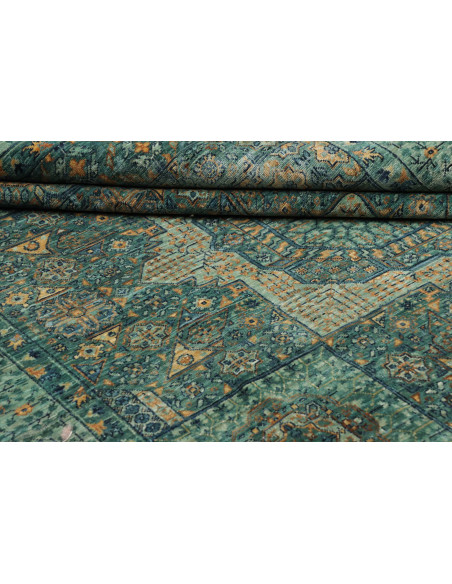 Rug Mamlouk Pakistan 169x233 Teal Gold Greenish
