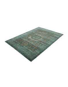 Rug Mamlouk Pakistan 169x238 Petrol Blue Gold B 2
