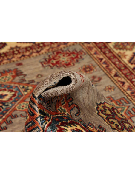 Rug Kazak Fine Pakistan 154x200 Grey Beige Red