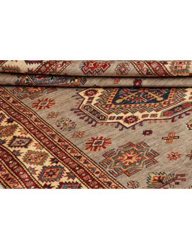 Rug Kazak Fine Pakistan 154x200 Grey Beige Red