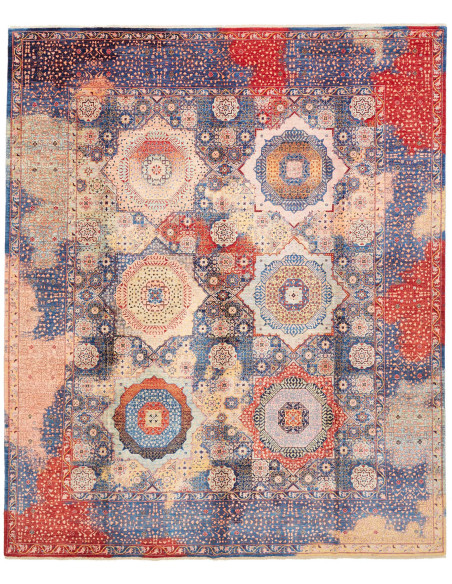 Tappeto Mamlouk Pakistan 248x299 Blu Rosso