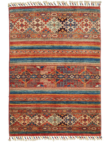 Tappeto Samarkand Pakistan Terracotta Blu