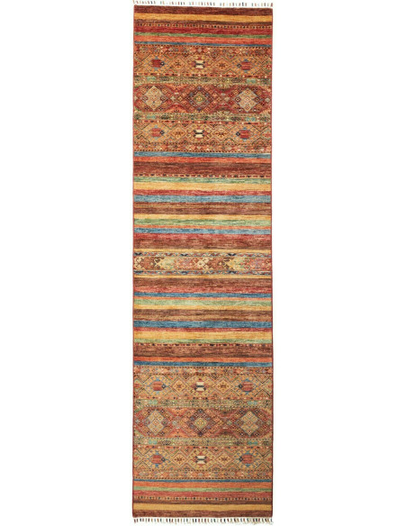 Rug Samarkand Pakistan 80x294 Terracotta Rust