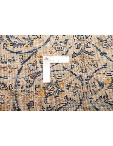 Tappeto Kashan Persia 250x392 Beige Avorio Crem
