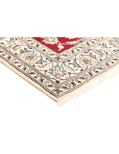Rug Nain Kashmar Persia white maroon 173x245