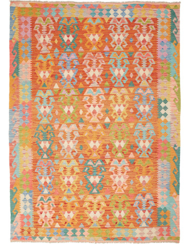 Rug Kilim Afghanistan 176x250 Orange Terracotta
