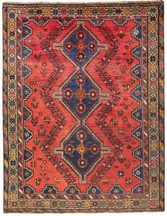 Rug Shiraz Persia brown red 183x235