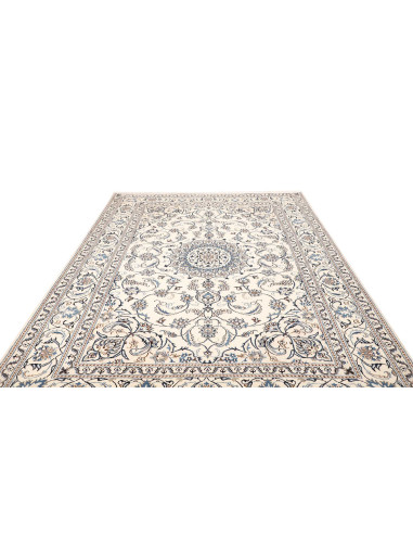 Rug Nain Kashmar Persia white grey 197x293