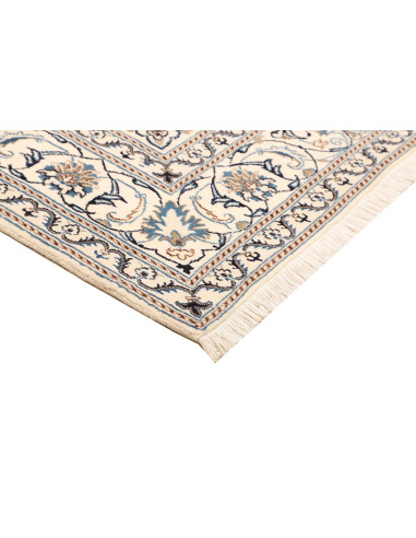 Rug Nain Kashmar Persia white grey 197x293