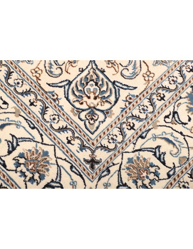 Rug Nain Kashmar Persia white grey 197x293
