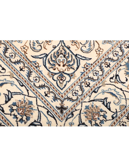 Rug Nain Kashmar Persia white grey 197x293
