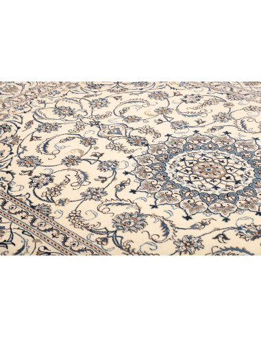 Rug Nain Kashmar Persia white grey 197x293