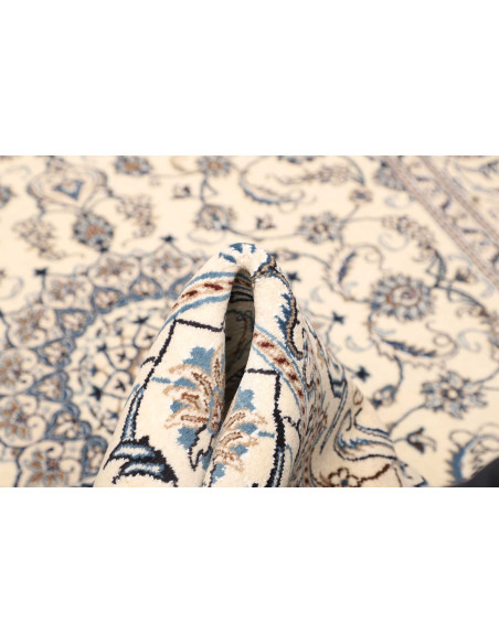 Rug Nain Kashmar Persia white grey 197x293