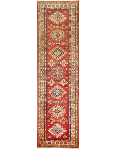 Tappeto Kazak Fine Pakistan 83x306 Rosso Terrac