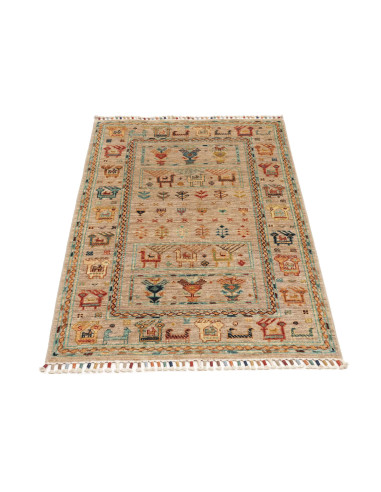Tappeto Rubin Pakistan 82x123 Beige Blu Rosso G