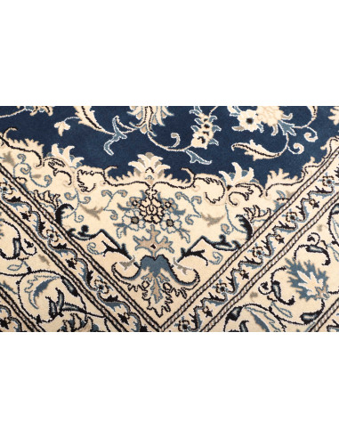 Tappeto Nain Kashmar Persia bianco grigio 168x240